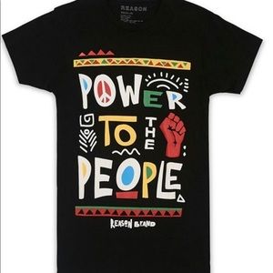 Reason Clothing Power To The People T Shirt size small